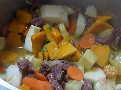How to make Jamaican work-at-home Soup.