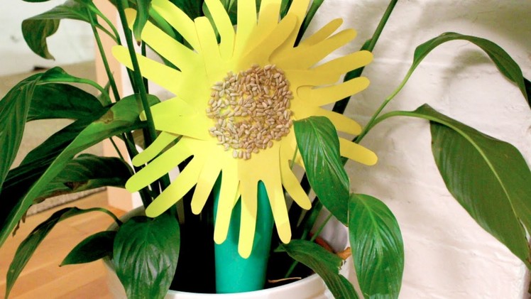 Learn How to make a Sunflower with REAL Sunflower seeds!