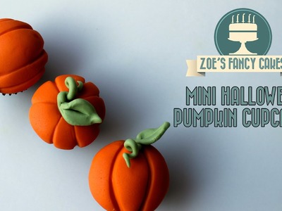 Mini Halloween pumpkin cupcakes How To Cake Tutorial