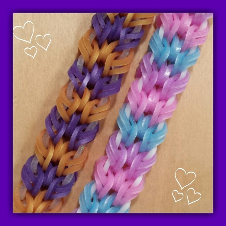 New "In The Loop" Rainbow Loom Bracelet.How To Tutorial