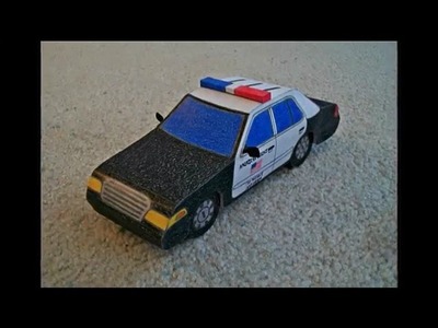 Paper Model of a Police Car