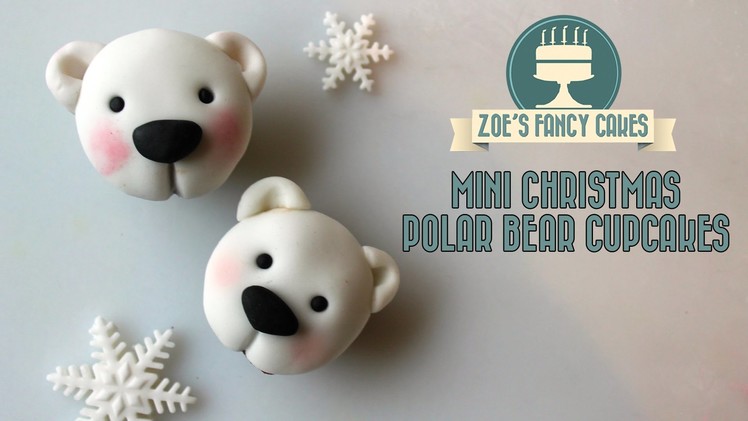 Polar bear cupcakes christmas cake decorating tutorial how to make polar bear cupcakes