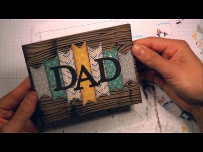 Cards! Cards! Monday!  Father's Day Card. Dry Embossing. Paper Piecing. Stampin' Up!