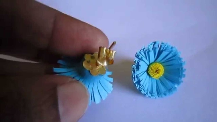 Handmade Jewelry - Paper Quilling Fringed Earrings 1