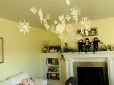 How To Cut make Paper Snowflake Patterns Flurry Display Easy