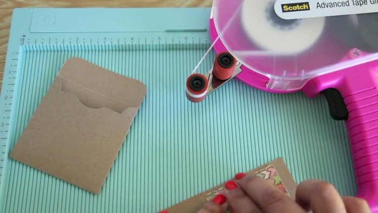 How to Make a  3 x 3 Mini Note card, with Matching Envelope, and Matching Seal