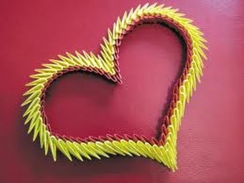 How To Make A 3D Origami Heart