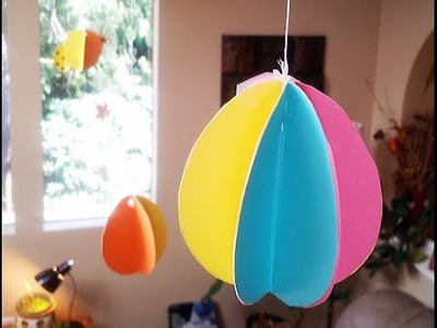 How to make a 3D Paper Egg Easter Decoration!