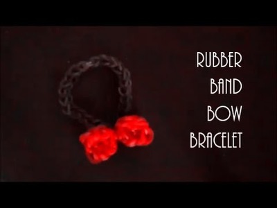 How To Make a Bow Rubber Band Bracelet Using Rainbow Loom
