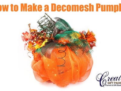 How to make a Deco Mesh Pumpkin