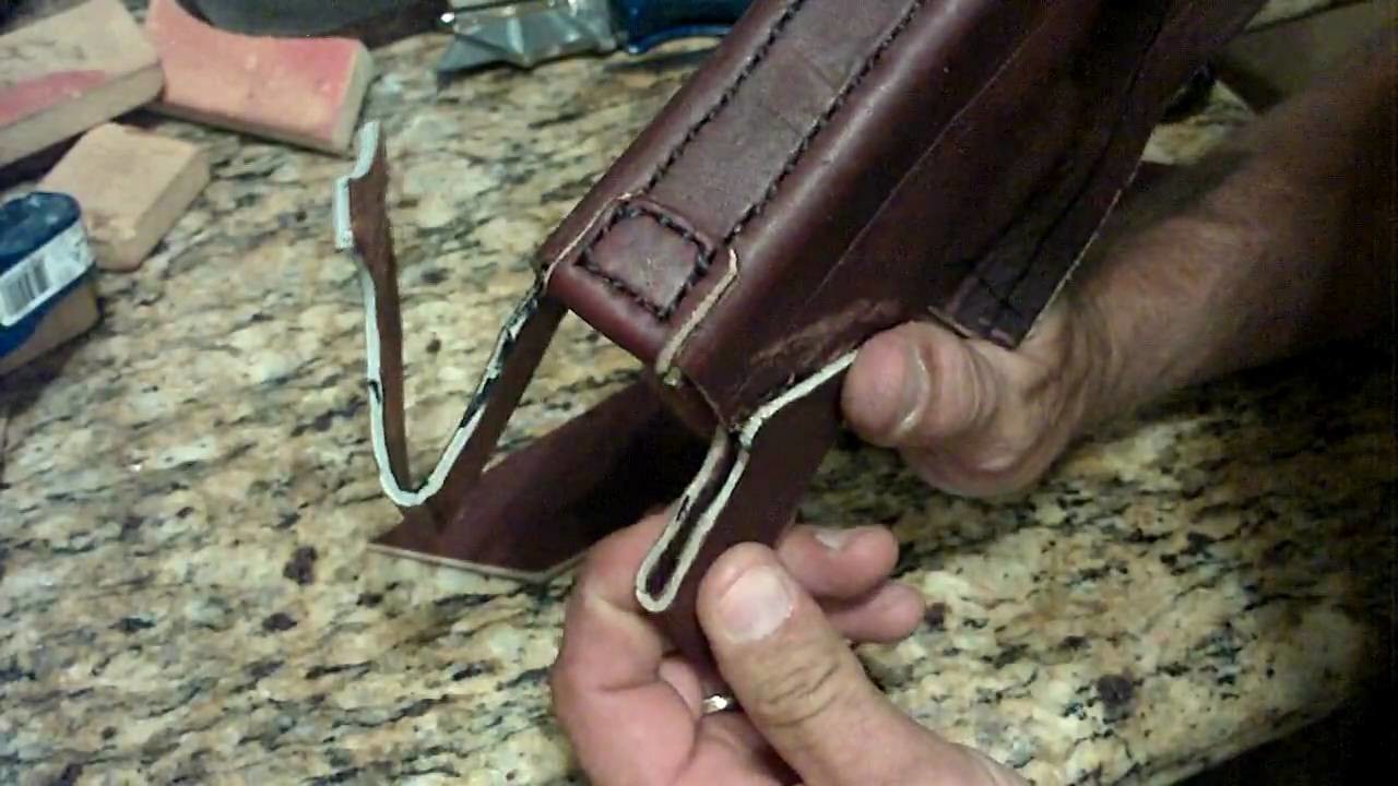 How To Make A Homemade, Hand Stitched, Custom Leather Glock Holster, Part 3