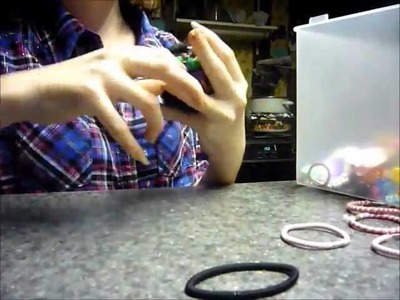 How to make a ponytail holder.rubberband ball
