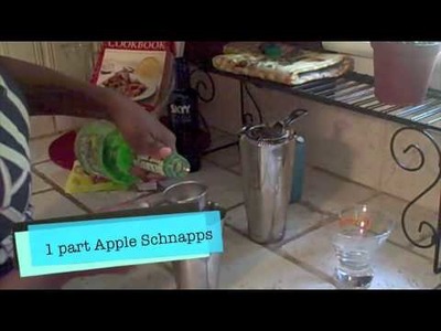 How to Make a Sour Patch Green Apple Martini Recipe