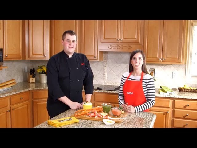 How To Make Alaska King Crab Legs With Dipping Sauces - Hy-Vee