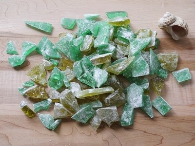 How to make Sea Glass Candy WITHOUT A THERMOMETER (beach theme party recipe)
