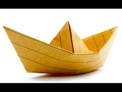 How to Origami tutorial: how to make an origami boat
