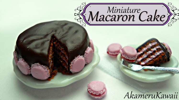 Miniature Macaron cake - Polymer Clay tutorial