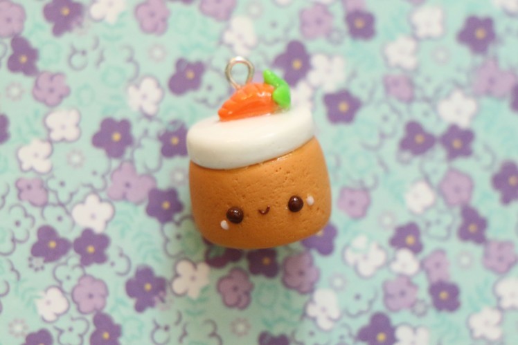 Polymer Clay Carrot Cake Charm Tutorial