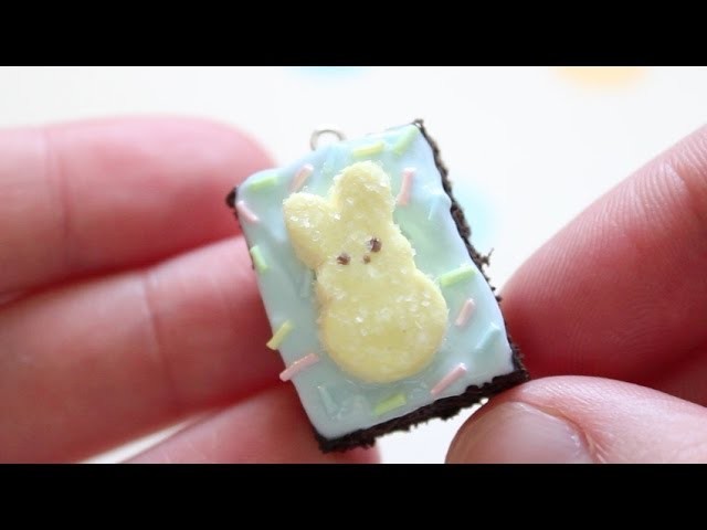 Polymer Clay Easter Brownie Charm Tutorial