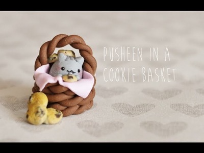 Polymer Clay Tutorial Pusheen in a Cookie Basket