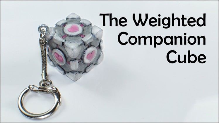 Portal: The Weighted Companion Cube - polymer clay [TUTORIAL]