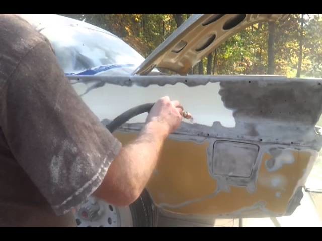Soda blasting with harbor freight 40lb sand blaster with soda conversion kit