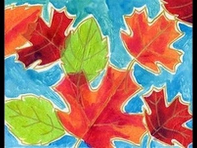 Tissue Paper Leaf Art | Cullen's Abc's