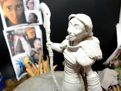 VALKA - Polymer clay modeling figure