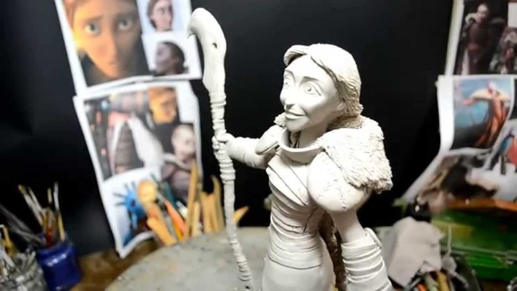 VALKA - Polymer clay modeling figure