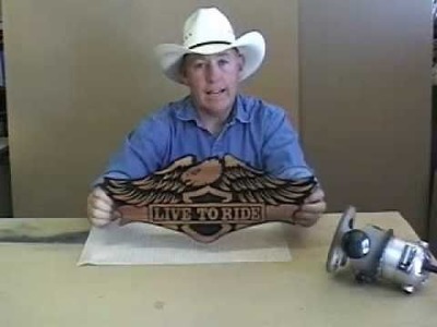 #18 Video  How to Carve Wood Signs - Part 1 of 7 Live to Ride