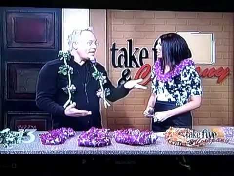 Amy's Orchids and Flower Leis on Take 5 with J + Tara!  Aloh