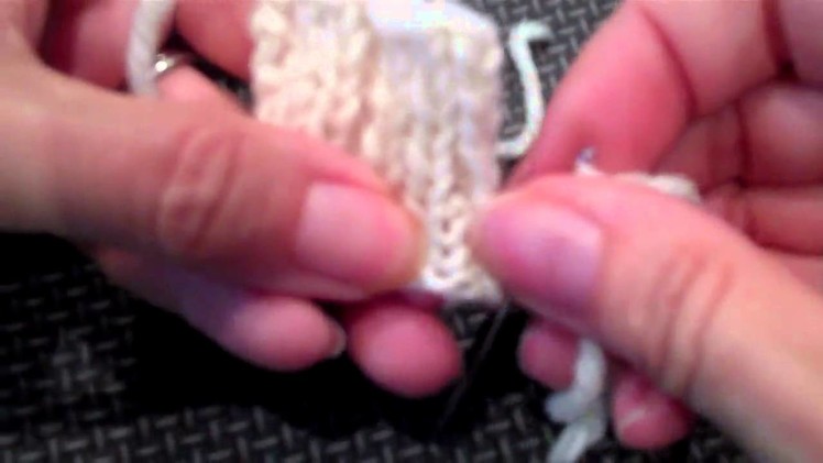 Arenda Holladay   Lesson 1-- Part 4 of Weaving in Ends-Duplicate stitch