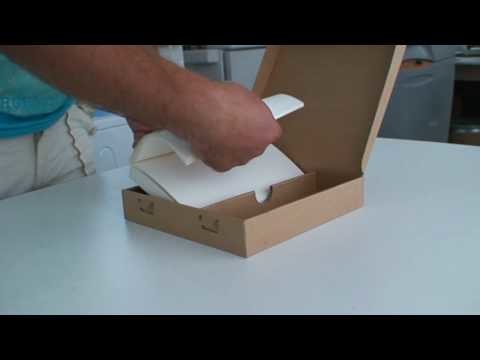 Cardboard packaging design Foldlife -- made from one sheet no glue.MPG