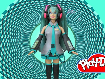 Hatsune Miku Play Doh Costume Barbie Makeover Play-Doh Craft N Toys