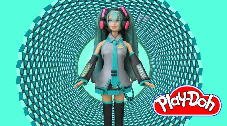 Hatsune Miku Play Doh Costume Barbie Makeover Play-Doh Craft N Toys