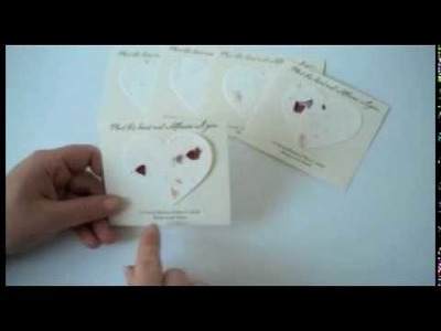 Heart Plantable Seed Memorial Cards from nextgenmemorials.com