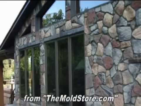 Home-Made Fieldstone Stone Veneer as Home Siding over a Wood House