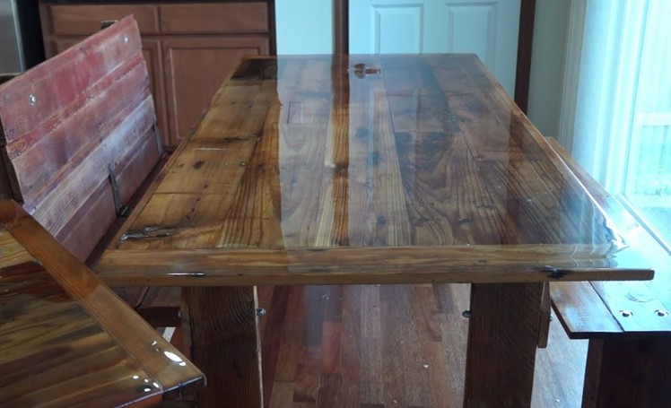 How to Build a Barn Wood Dining Table and Bench