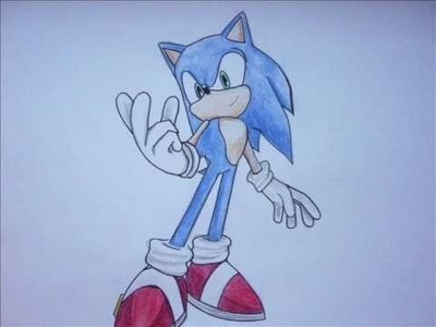 How to draw Sonic The Hedgehog