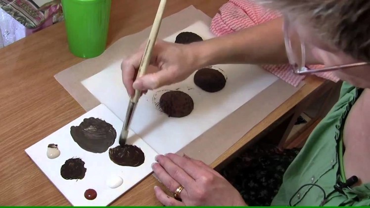 How to make a cookie in Sculpey or polymer clay  (Chocolate cream tutorial)