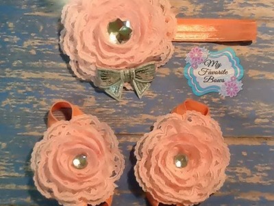 How to make trim.lace flowers