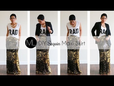 Mimi G for Michael Levine: Sequin Maxi Skirt Tutorial!!