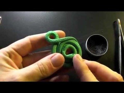 Polymer Clay Snake Pendant Tutorial