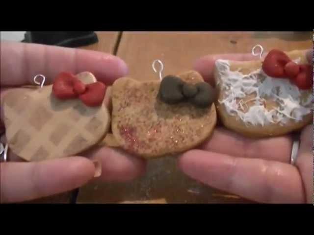 POLYMER CLAY TUTORIAL: hello kitty rice cracker