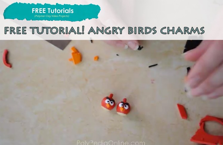 PolyPediaOnlineTV - FREE How To Polymer Clay Angry Birds Figurines
