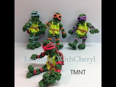 Rainbow Loom Teenage Mutant Ninja Turtles  -  Gomitas - Looming WithCheryl - TMNT