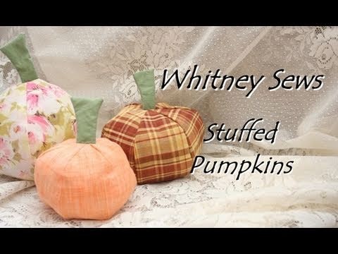 Whitney Sews- Stuffed Pumpkin Decorations
