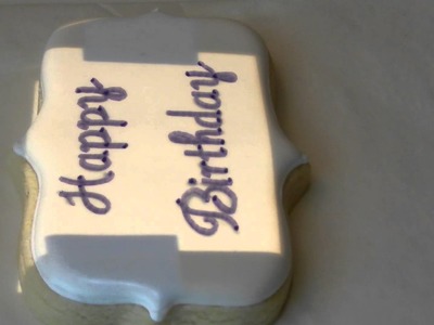 Writing On A Cookie With A Kopykake Projector