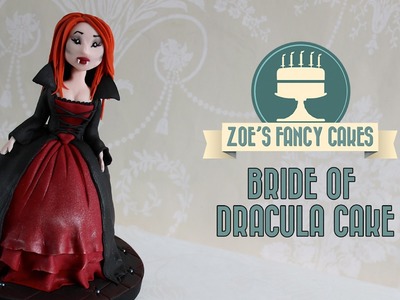 Bride of Dracula Halloween doll cake cupcake How To Cake Tutorial