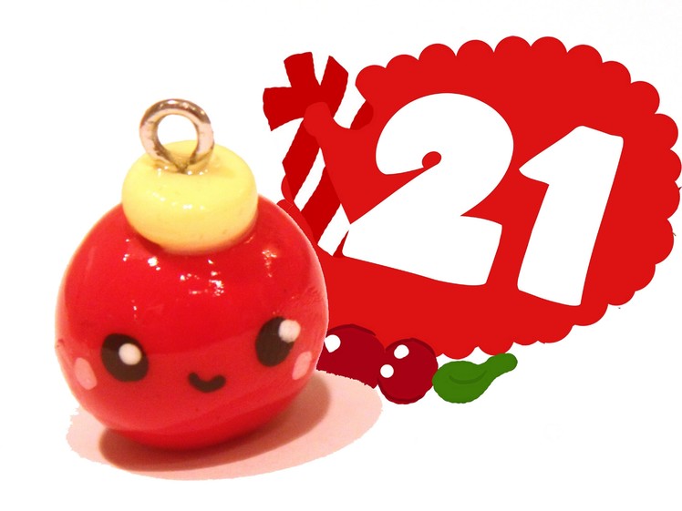 ❤ Christmas Ball! Kawaii Christmas 21 -Polymer Clay tutorial
